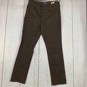 NXDYJ 32x26 Mid Rise Straight Cut Brown Jeans Pants‎ Women